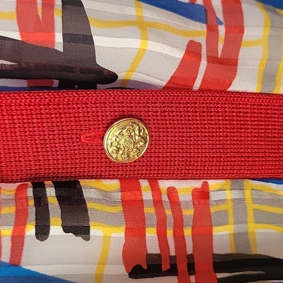 Vintage Mayeelok button front printed sheer blouse - Picture 3 of 8